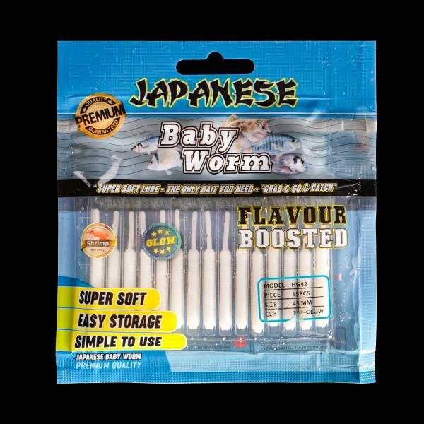 Japanese Baby Worm 304 Glow Karides Kokulu