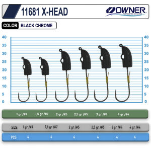 Cultiva JH-86 X-Head 3gr 4No Lrf Jighead