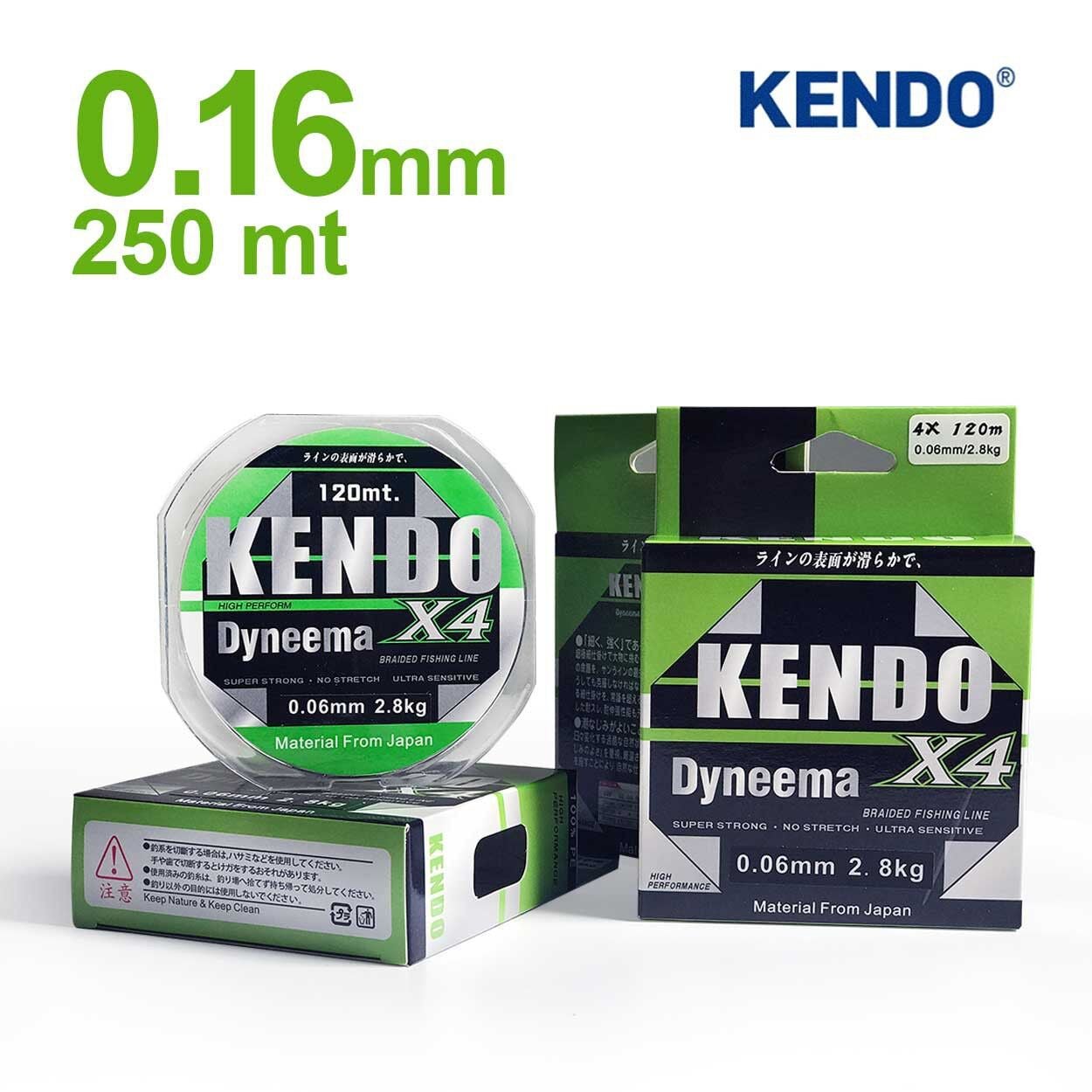 Yeni Kendo Dyneema 4 Örgü 0,16mm 250Mt İp Misina