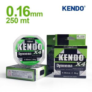 Yeni Kendo Dyneema 4 Örgü 0,16mm 250Mt İp Misina