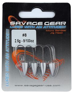 Savage Gear LRF Micro Sandeel Jighead - 4 Parça