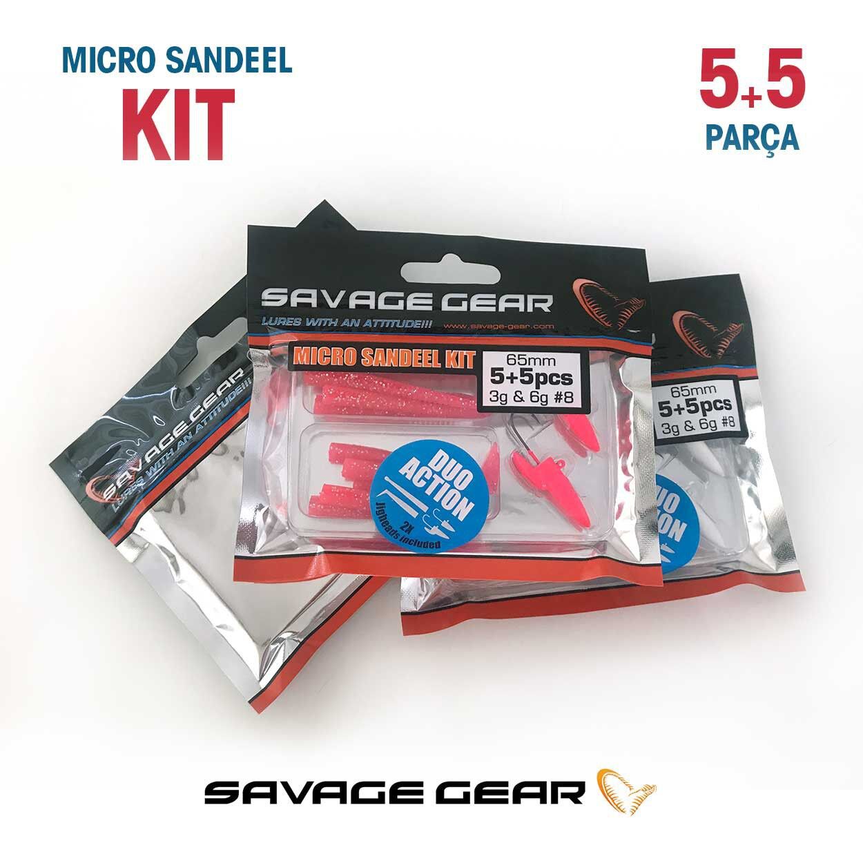 Savage Gear Lrf Micro Sandeel Kit 12 Adet(1+1.5+5) Suni Yem
