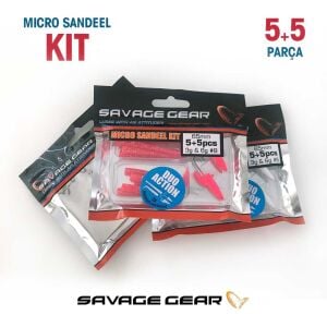 Savage Gear Lrf Micro Sandeel Kit 12 Adet(1+1.5+5) Suni Yem