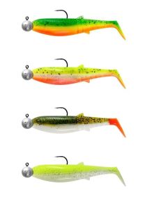 Savage Gear Cannibal Shad 10cm 9gr+10gr #3/0 Dark Water 4+4 Adet Sahte Balık