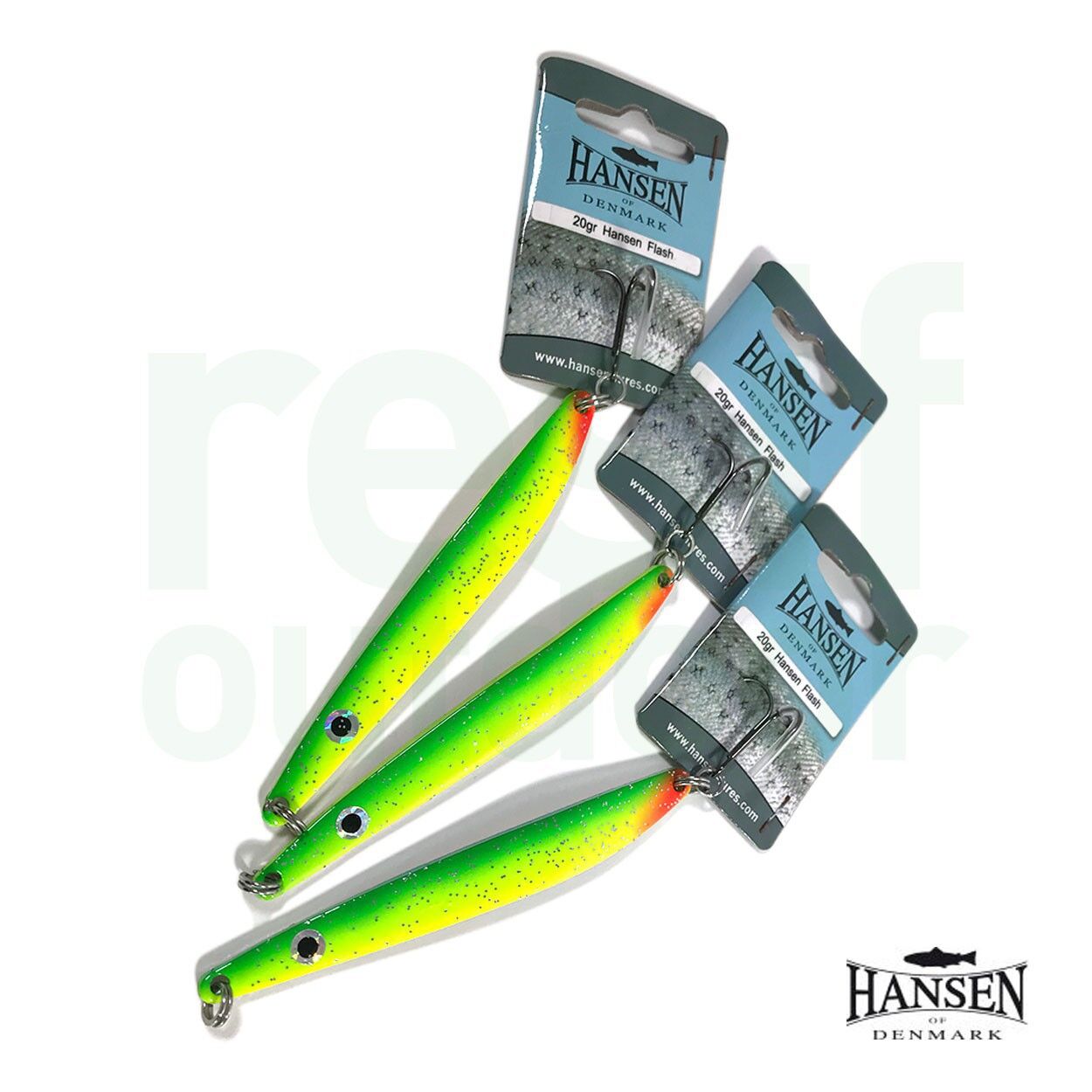 Hansen Flash 10.1cm 20g Kaşık Yellow Green Silver