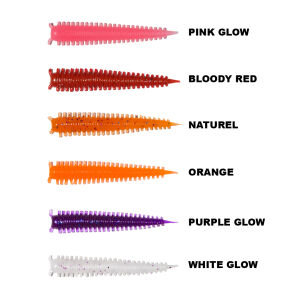 RYUJI JELLY WORM 4CM, 18AD. Pink Glow