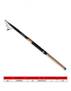 Captain 1639 Fukido Tele Spin Kamış 7-35gr Atar 240 cm