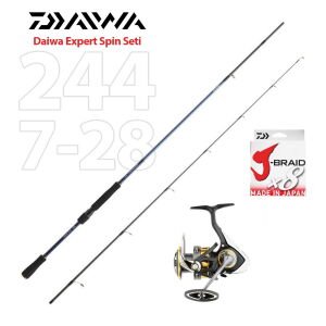 Daiwa Team Daiwa 244cm 7-28gr Spin Seti - Popüler Sahte Hediyeli