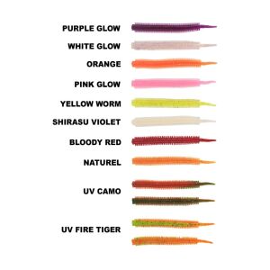 Jelly Worm Tpr 7.5cm, 20AD - White Glow