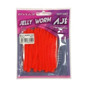 Jelly Worm Tpr 7.5cm, 20AD - Orange