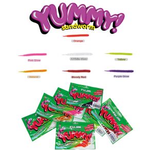 FUJIN Yummy Sandworm 7cm LRF Silikonu Shirasu Violet