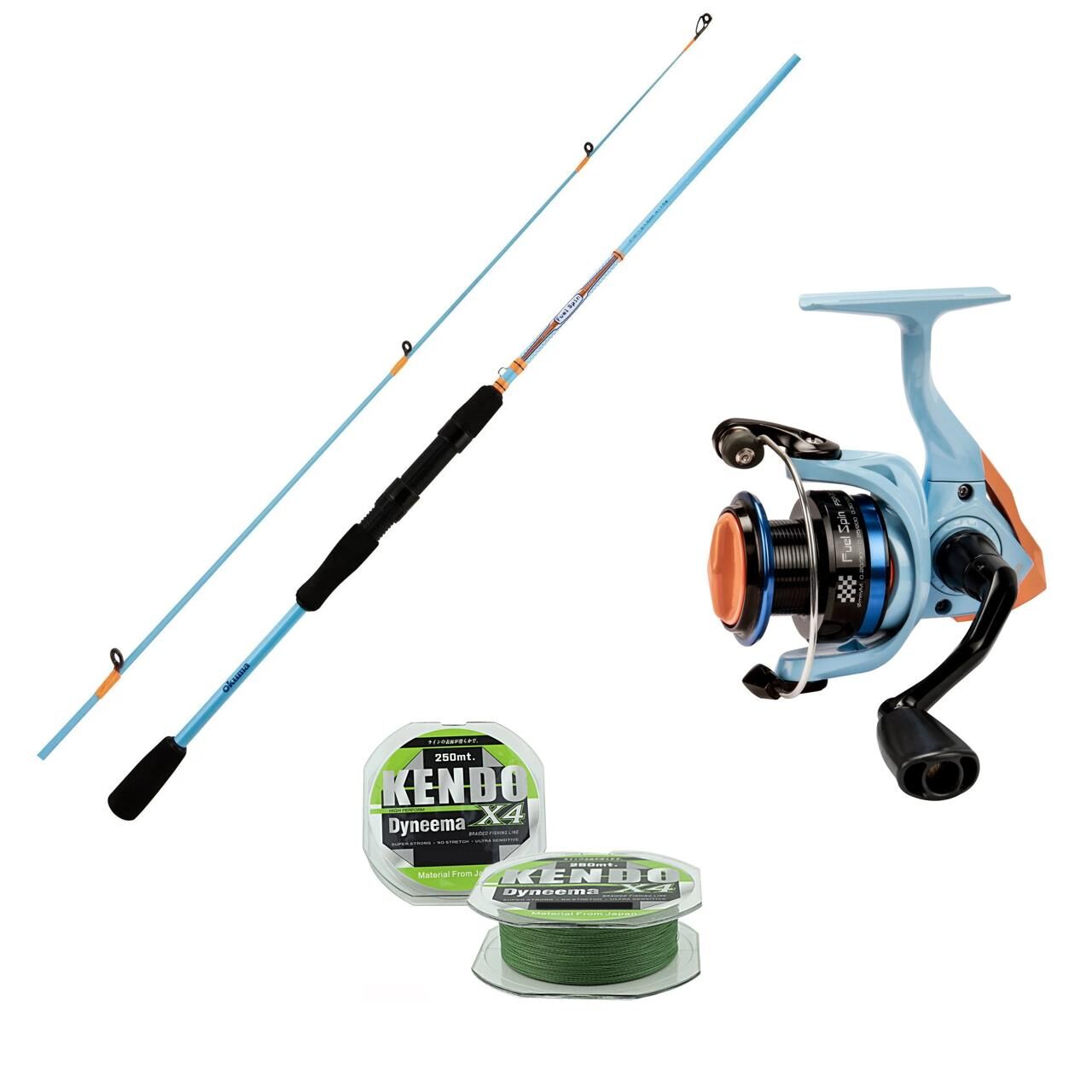 Okuma Fuel Spin Takımı 244cm 15-40gr kamış+3000'Lik Makine