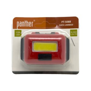 Panther PT-5088 Pilli Kafa Lambası Kırmızı
