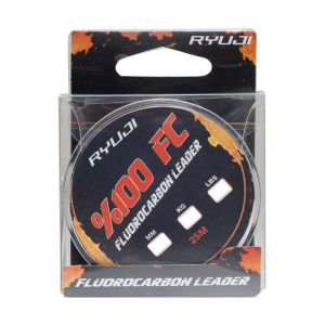 RYUJI FLUORO CARBON LEADER Misina 25M 0.14mm 1.35kg
