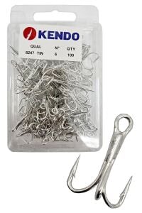 Kendo 8247 Tin O'Shaunessy Treble 100 Adet 3'lü Çarpma İğnesi