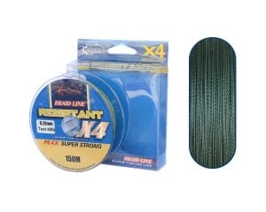 Captain Resistant PE 4 Kat Spin İp Misina 150mt Yeşil 0.18 mm