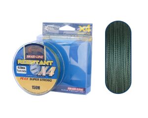 Captain Resistant PE 4 Kat Spin İp Misina 150mt Yeşil