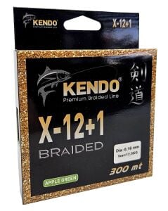 Kendo X-12+1 Braided 300m Apple Green Örgü İp