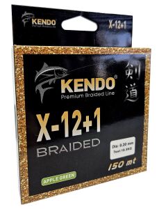 Kendo X-12+1 Braided 150m Apple Green Örgü İp