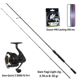 Dam Yagi 8-35gr Hazır Spin Takımı