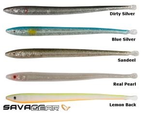 Savage gear LB Sandeel Slug 14 cm 6 Adet Sahte Balık