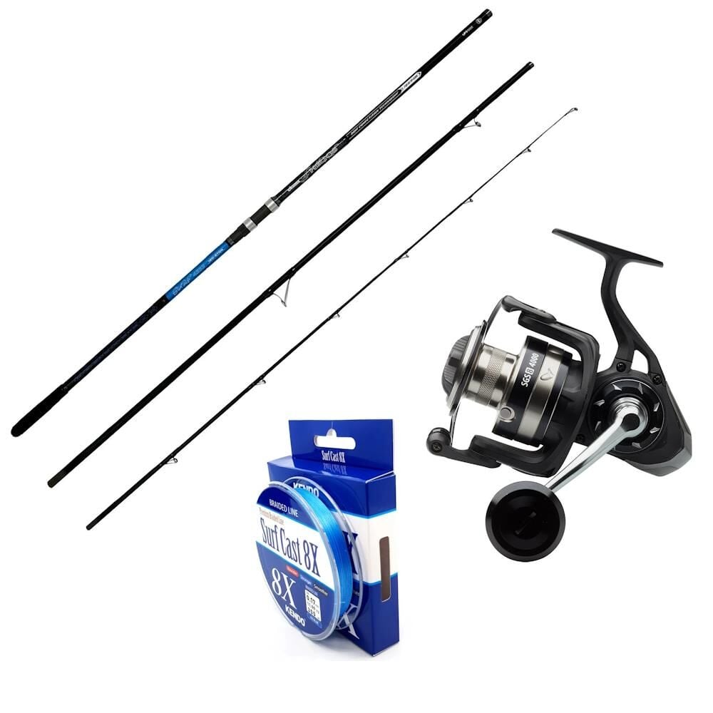 Okuma Helios Surf 435cm 120-270-SavaGear sgs8 8000 Surf takımı