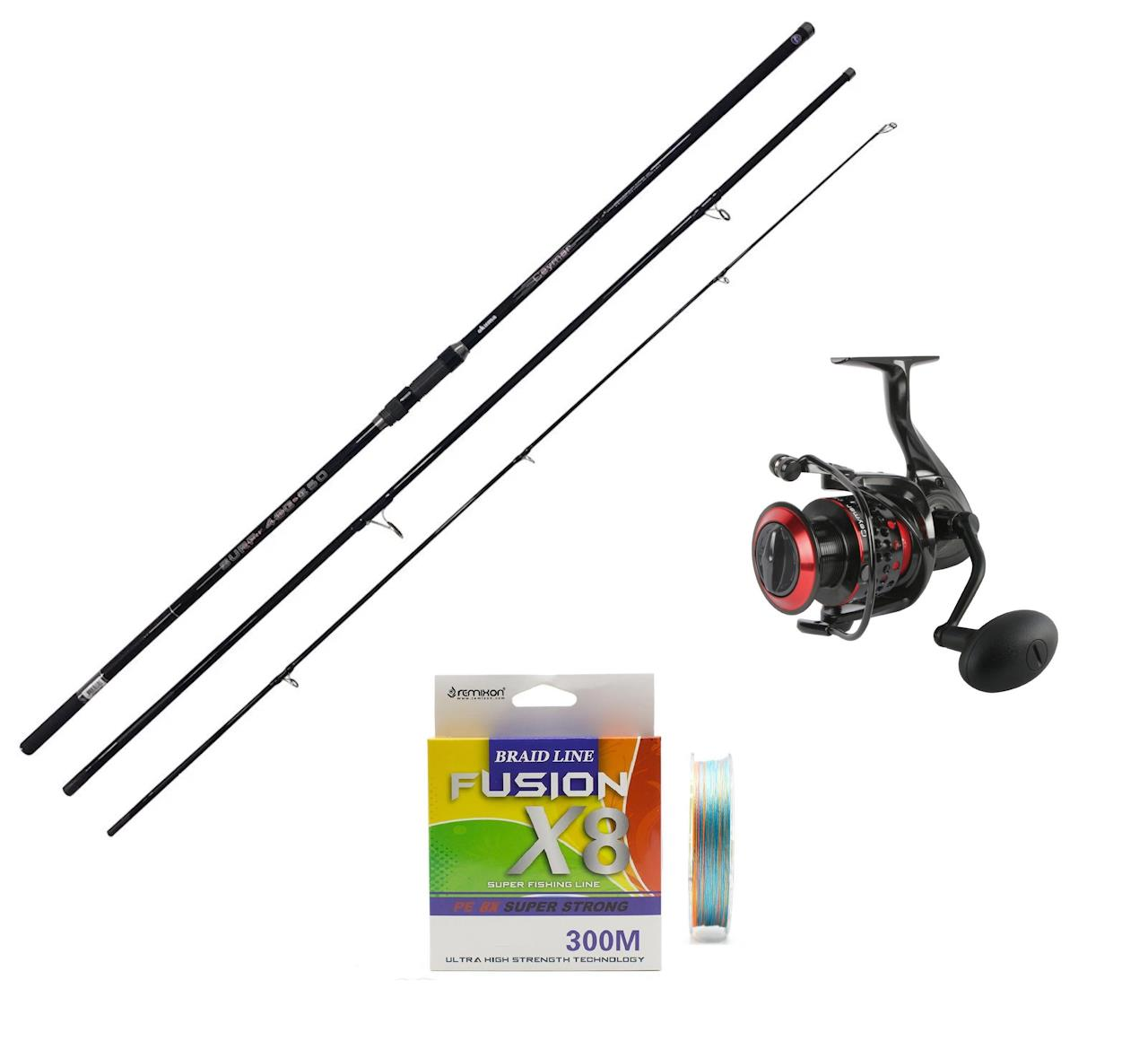 Okuma Ceymar Surf Takımı 430cm 100-250 gr 3Parça + Ceymar 65 Surf Takımı