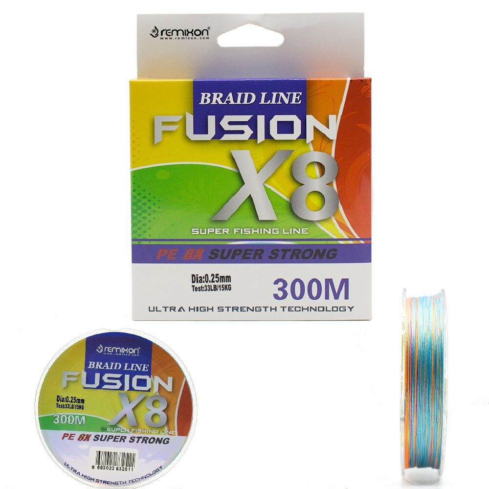 Remixon Fusion 0.18mm 300M X8 Multi Color İp Misina