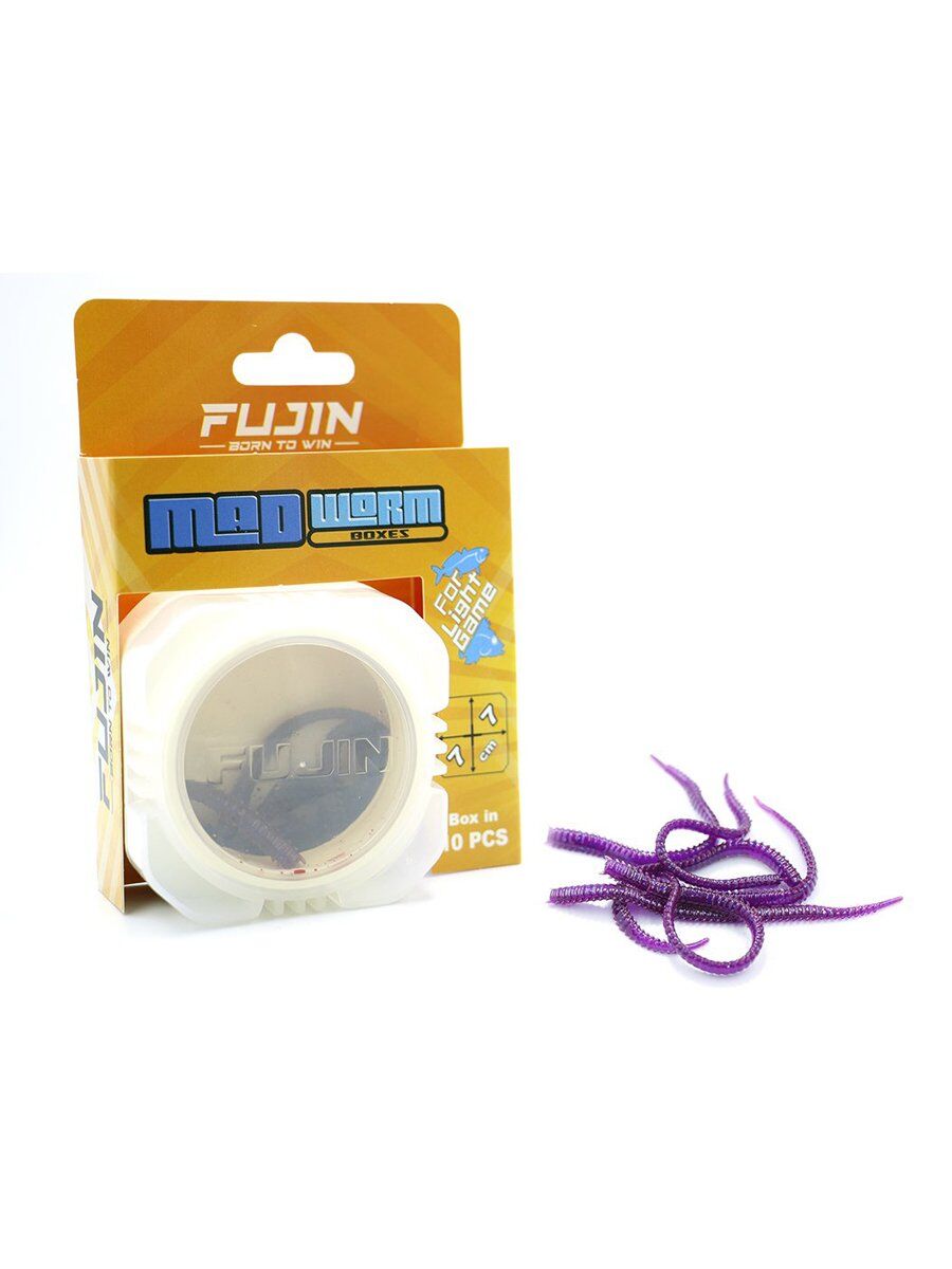 Fujin Mad Worm 9cm LRF Silikonu Glow Purple