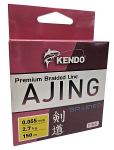 Kendo Ajing Premium Braided Line Pink 150m Örgü İp