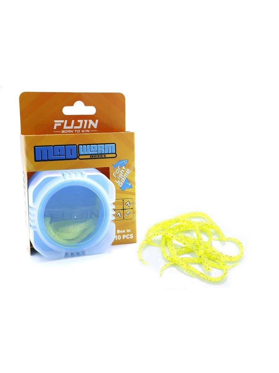 Fujin Mad Worm 9cm LRF Silikonu Yellow