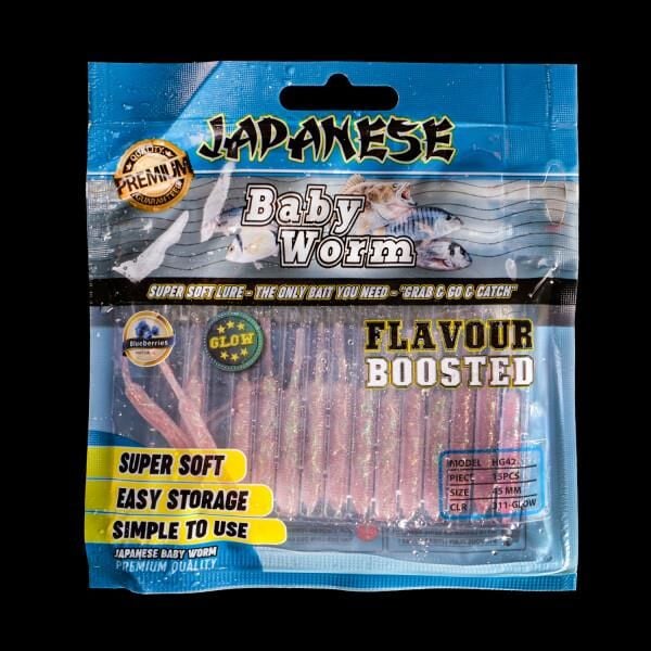 Japanese Baby Worm 311 Glow Blueberry Kokulu