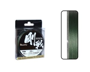 Gosen W8 Casting PE 8 Örgü Spin İp Misina 150mt Yeşil 0.6 PE