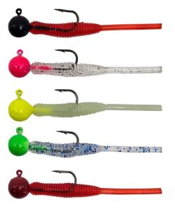 Kendo Hook Worm Jighead+Lrf Silikonu 2gr+4.5cm 5 Adet