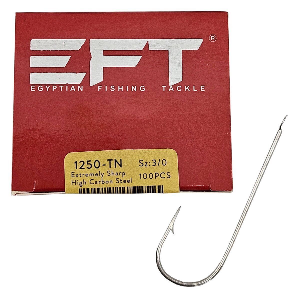 EFT Hook 1799 Siyah Düz İğne 100 Adet
