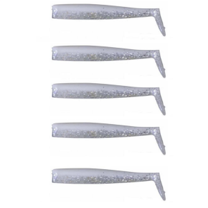 Sandeel Pearl Silver 10cm 7gr levrek silikonu 5 Adet