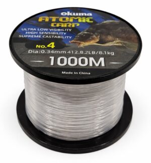 okuma-atomic-carp-nylon-clear-color-1000m-misina-107427.jpg Okuma Atomic Carp Nylon Clear Color 1000m Misina