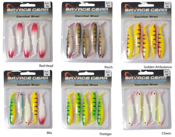 Savage gear Cannibal 8cm 5 Adet Sahte Balık