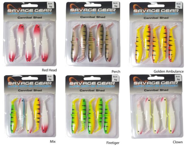Savage gear Cannibal 8cm 5 Adet Sahte Balık